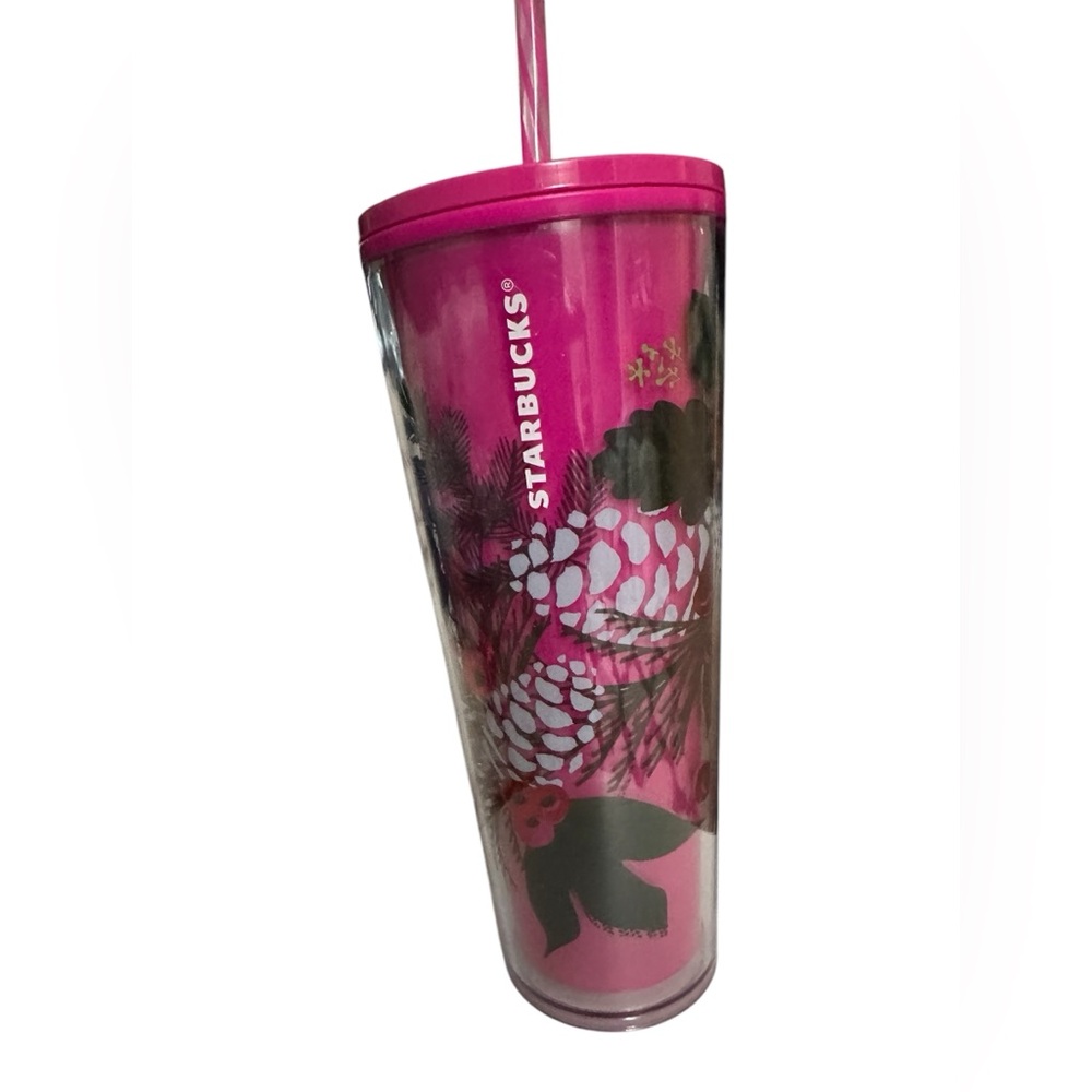 NWT Starbucks Pink Color Changing Holiday Tumbler Venti
